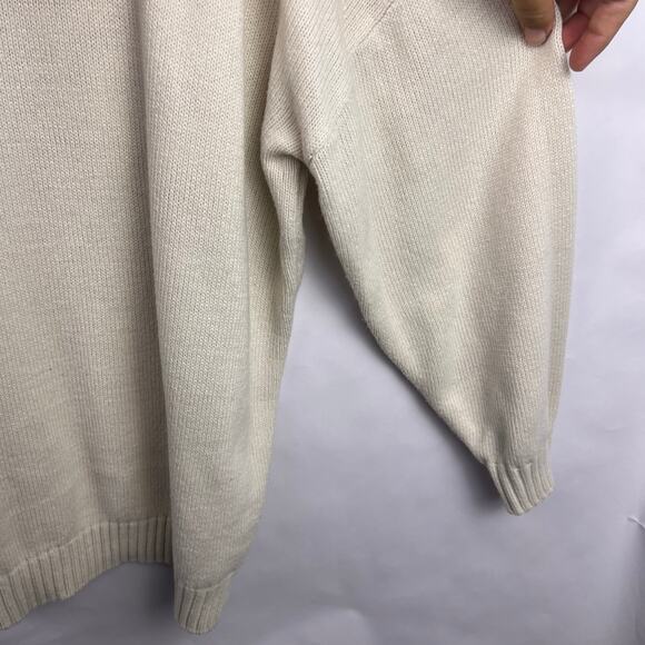 Saltwater Luxe Sun Sand Surf Sweater, Cream, 100% Acrylic Beach Coastal Pullover - Picture 12 of 14